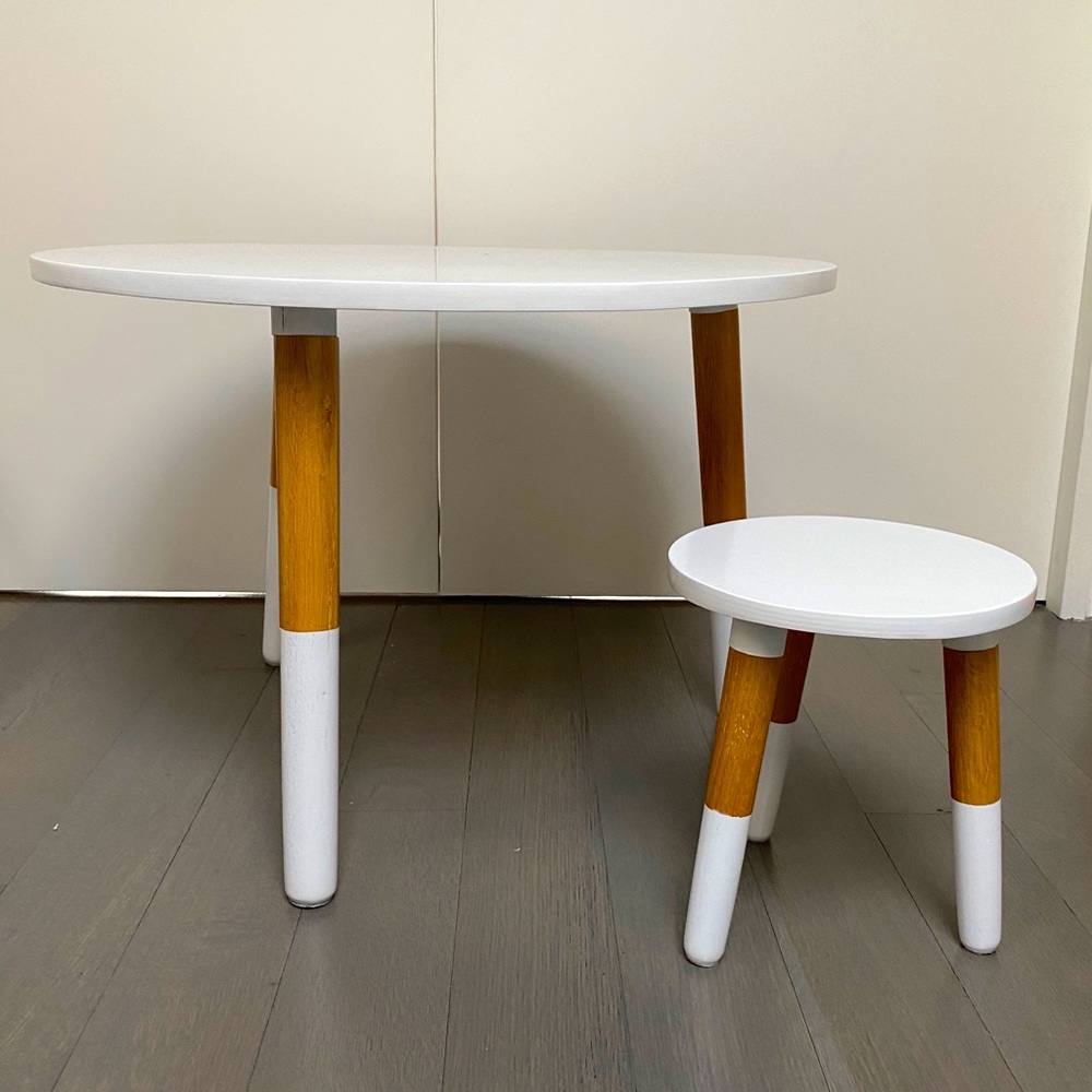 Little Nest Kids Table and Stool
